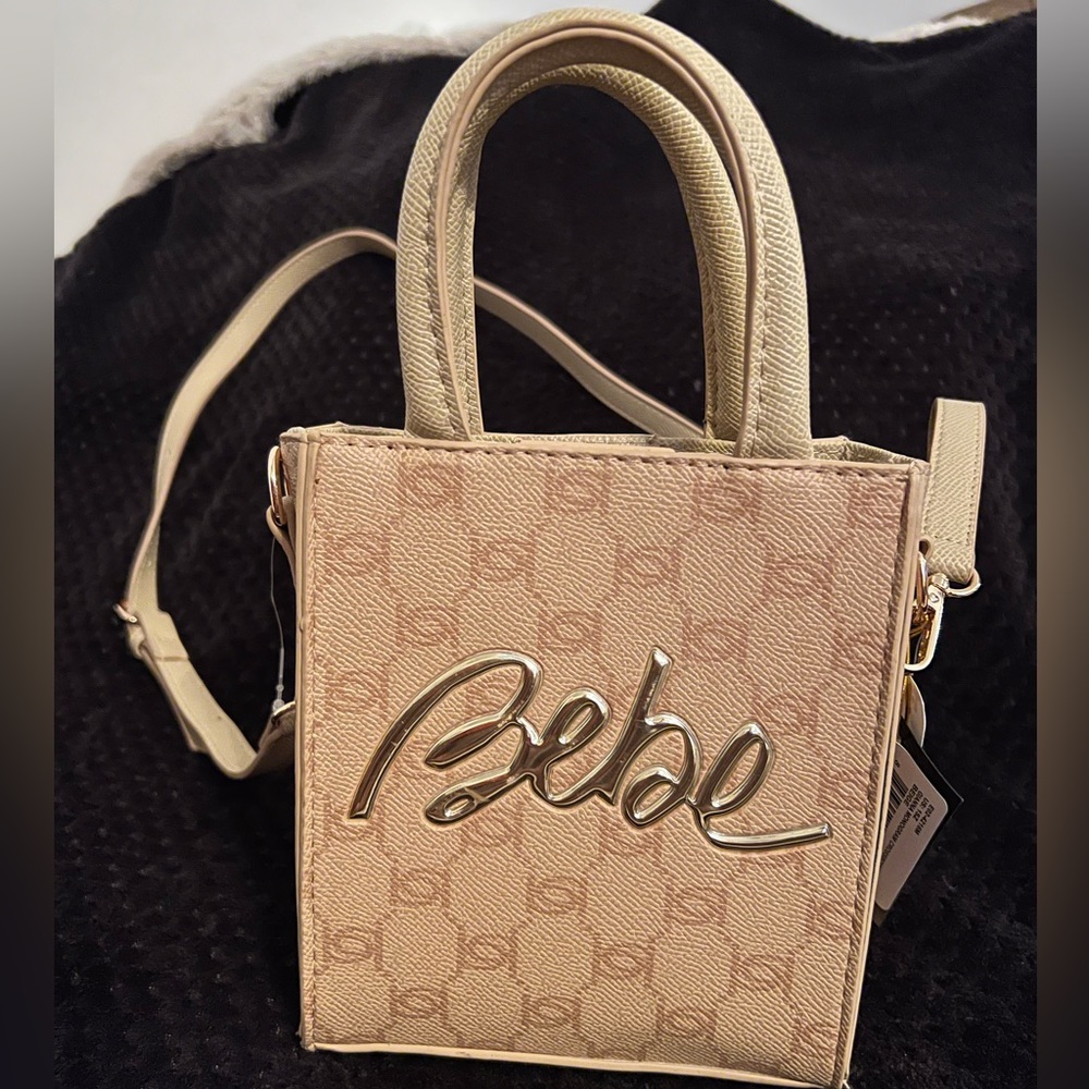 Bebe-Gianna Monogram Mini Crossbody-NWT